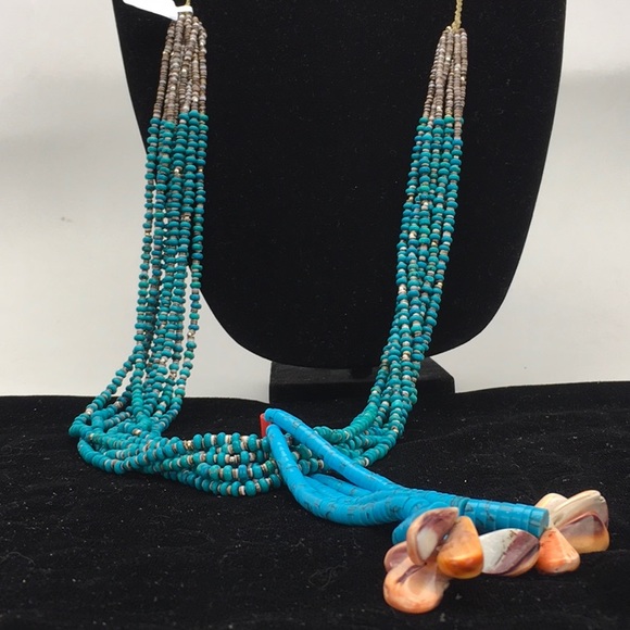 Turquoise Bone Necklace